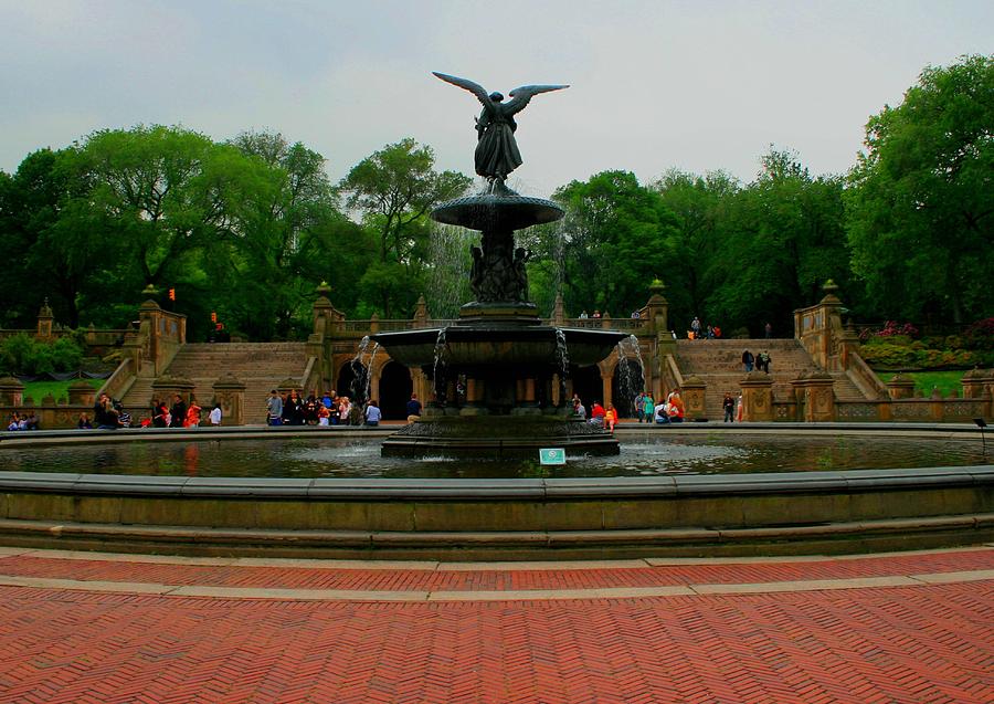 Bethesda Fountain in Central Park Photograph by Christopher J Kirby