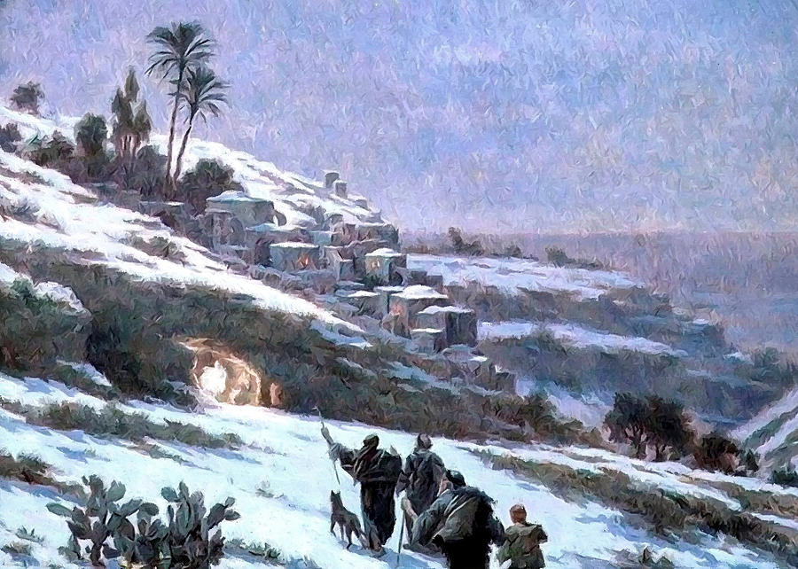 Bethlehem 1893 Painting by Munir Alawi