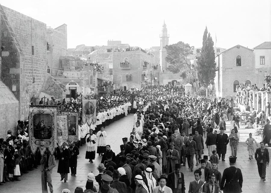 Bethlehem Christmas Procession 1934 Photograph by Munir Alawi