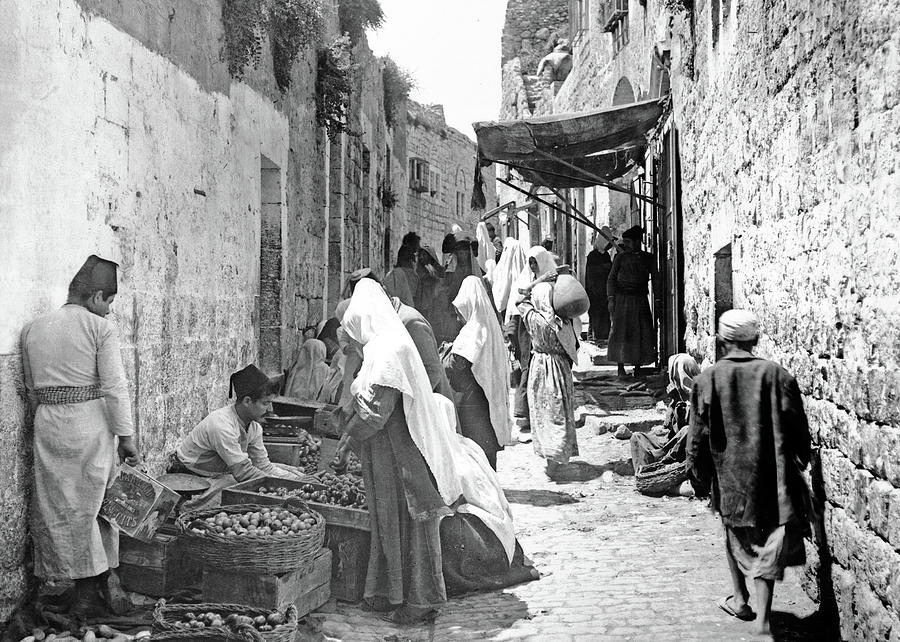 Bethlehem Fruit Vendors 1900 Photograph by Munir Alawi