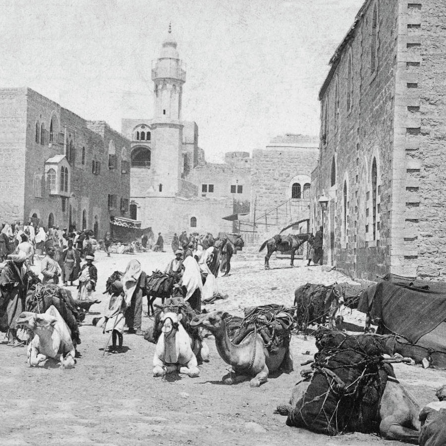 Bethlehem Marketplace 1896 Photograph by Munir Alawi