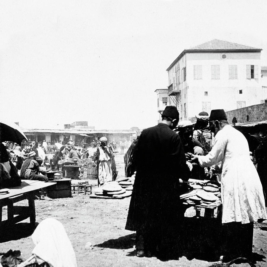 Bethlehem Marketplace 1900 Photograph by Munir Alawi