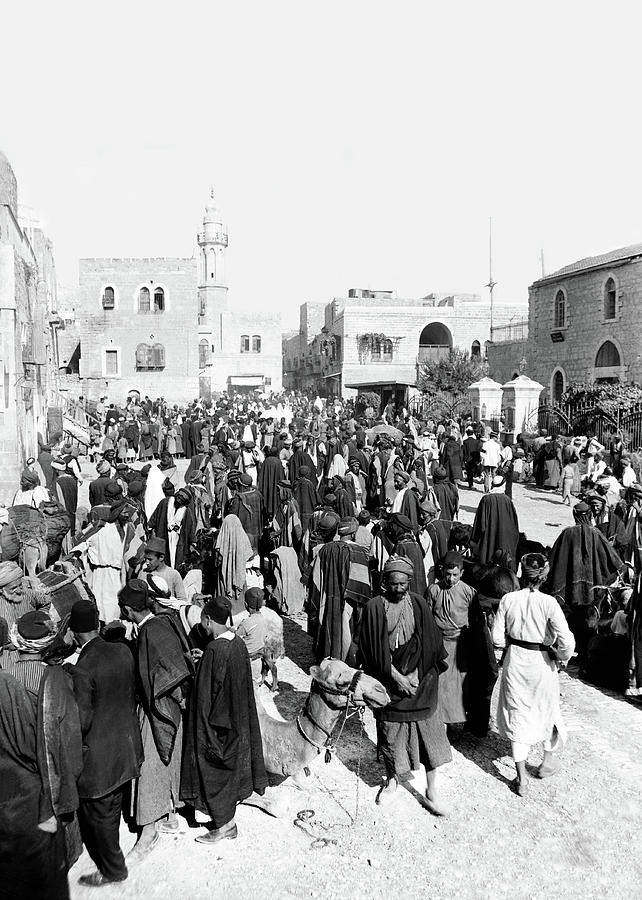Bethlehem Marketplace 1929 Photograph by Munir Alawi