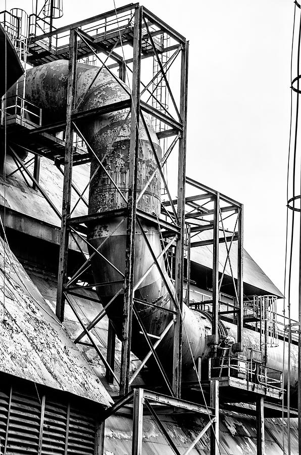 Bethlehem Steel - Black and White Industrial Photograph by Bill Cannon