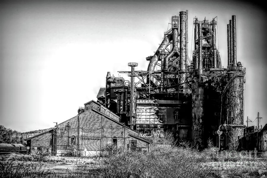 Bethlehem Steel Furnaces Ruins Decay History  Photograph by Chuck Kuhn