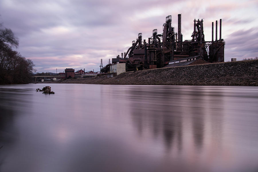 Bethlehem Steel Sunset Photograph by Jennifer Ancker