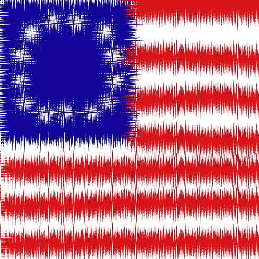 Betsy Ross 1776 Flag Abstract Photograph by Bill Owen