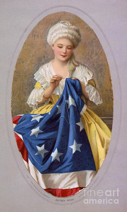 Betsy Ross, American Flag Design Photograph by Science Source