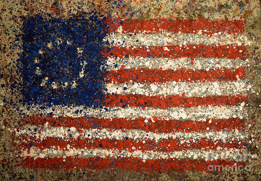 Abstract Photograph - Betsy Ross Flag Number One by Michael Glass Abstract Photograph - Betsy Ross Flag Number One by Michael Glass