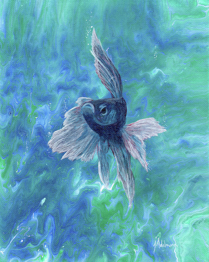 Betta Fish Painting by Jessie Adelmann