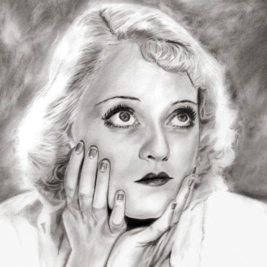 Bette Davis Painting By Chris Pastel