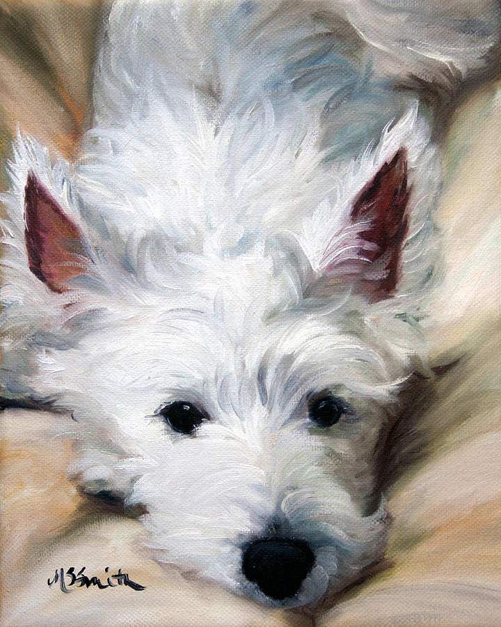 Animal Painting - Better to Hear You With by Mary Sparrow