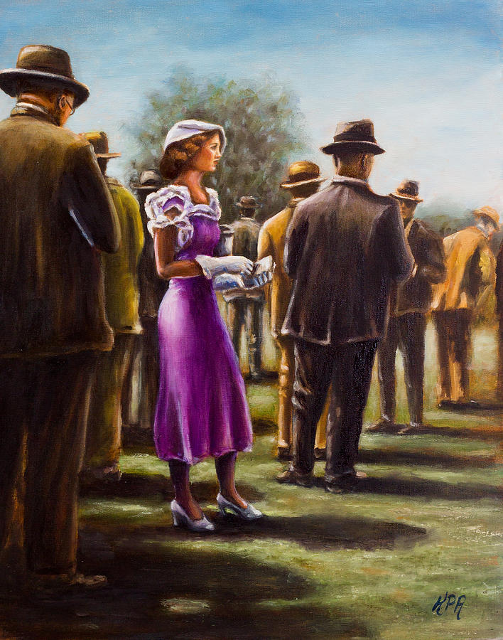 Vintage Painting - Betting Against the Odds by Kevin Richard