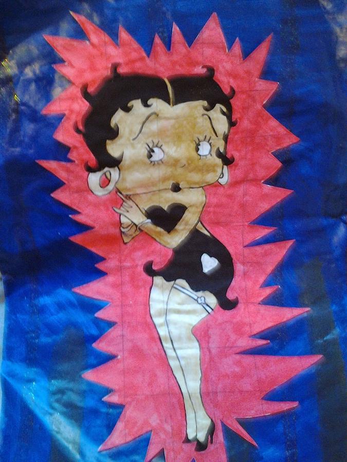 Cartoon Characters Painting - Betty Boop by Marian Robinson