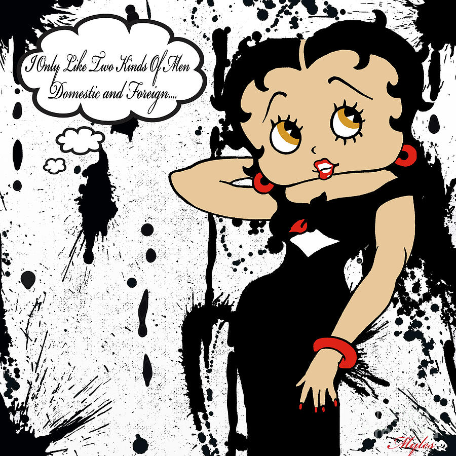 Betty Boop Painting by Saundra Myles