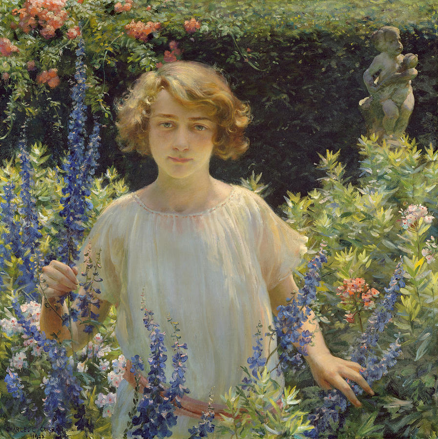 Betty Gallowhur  Painting by Charles Courtney Curran