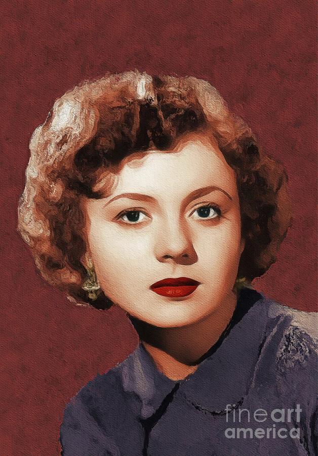 Betty Lynn, Vintage Actress Painting by Esoterica Art Agency