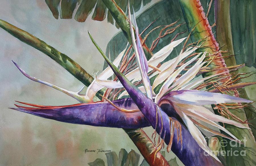 Bettys Bird - Bird of Paradise Painting by Roxanne Tobaison