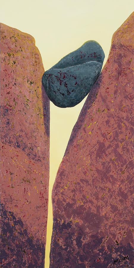 Between a Rock and a Hard Place Painting by Garry McMichael