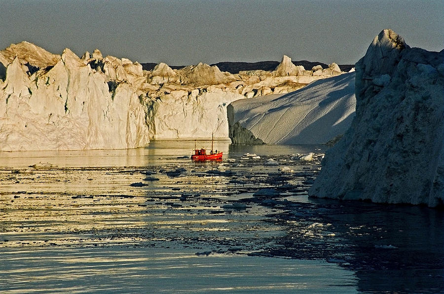 Between Icebergs - Greenland Photograph by Juergen Weiss