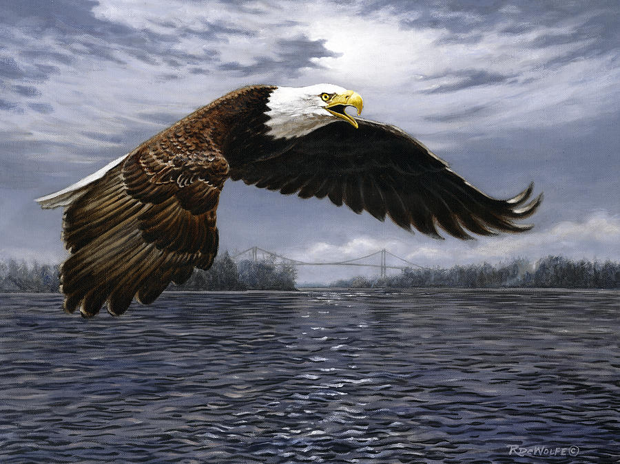 Wildlife Painting - Between Nations by Richard De Wolfe