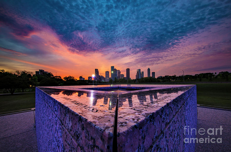Houston Photograph - Between Sunset and Sunrise by Katya Horner