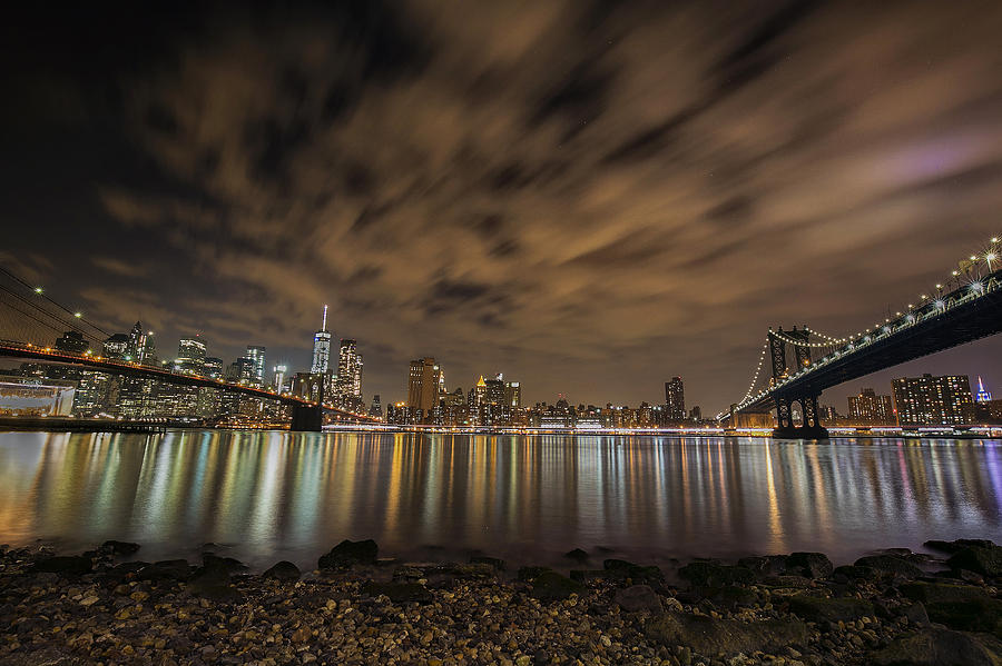 New York City Photograph - Between the Bridges by Mark Katz