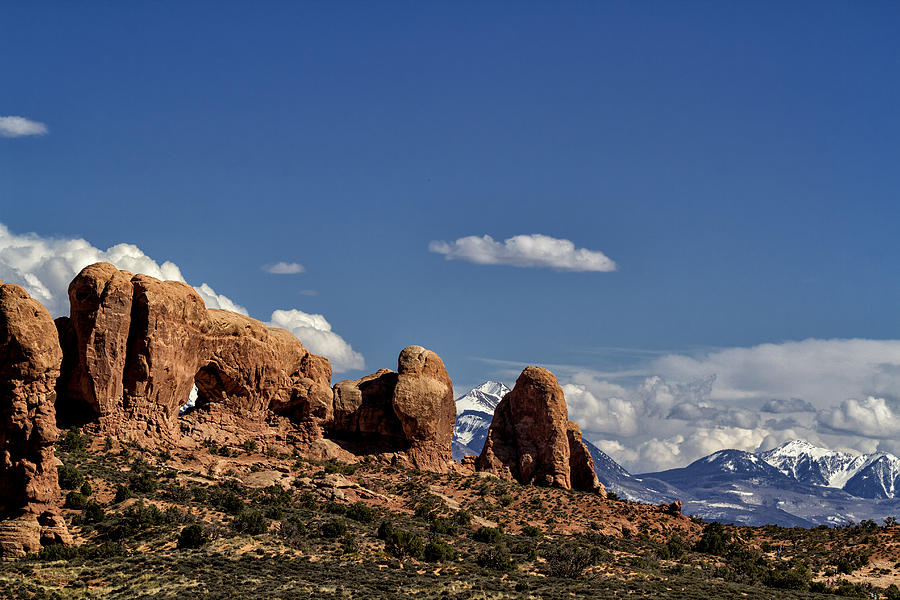 Between Two Worlds - Arches National Park Photograph by Belinda Greb