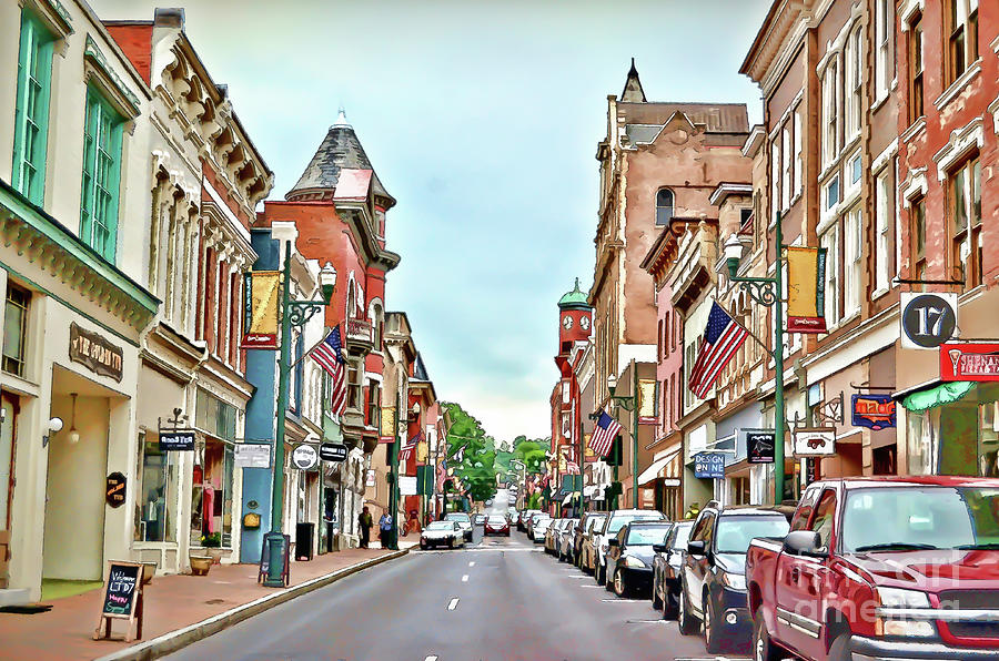 Beverley Historic District - Staunton Virginia - Art of the Small Town Photograph by Kerri Farley