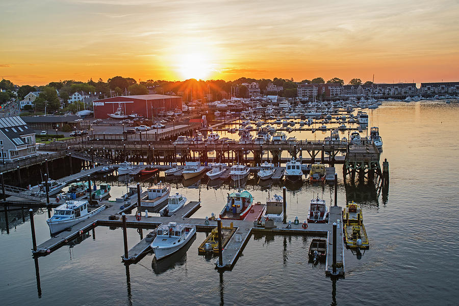 Salem Photograph - Beverly Harbor At Sunrise Beverly MA Boats by Toby McGuire