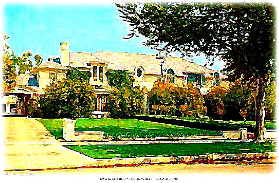 Beverly Hills Mixed Media - Beverly Hills Home Of Jack Benny, 1945 by Dwight Goss
