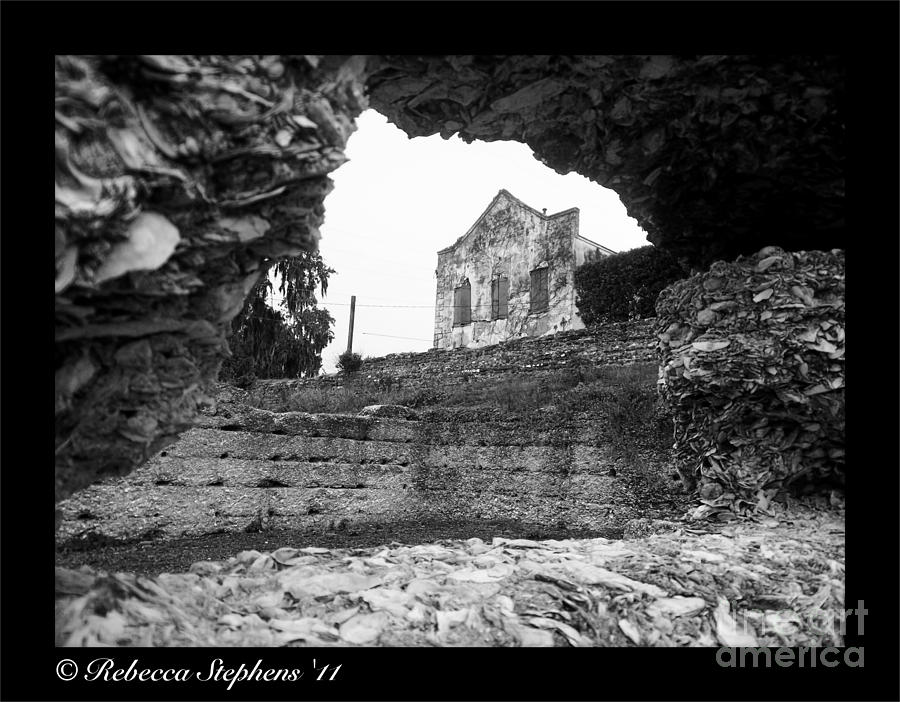 Tabby Ruins Photograph - Beware the Warehouse by Rebecca Stephens