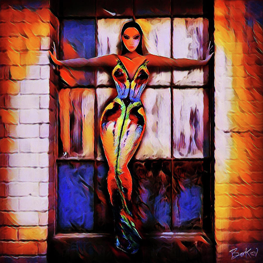 Beyonce - Diva 1 - RMX Digital Art by Bo Kev