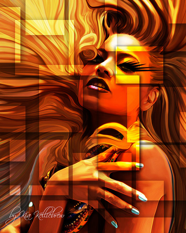 Beyonce Digital Art - Beyonce by Kia Kelliebrew