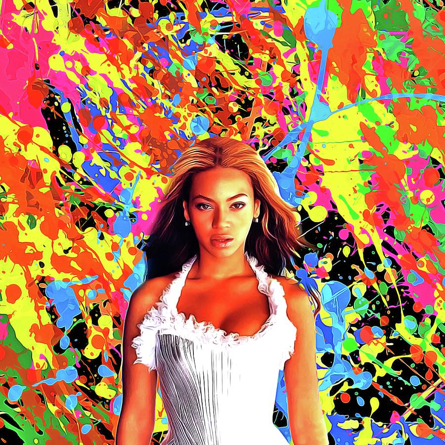 Mug Painting - Beyonce Knowles - Celebrity Art by Shraddha Sharma