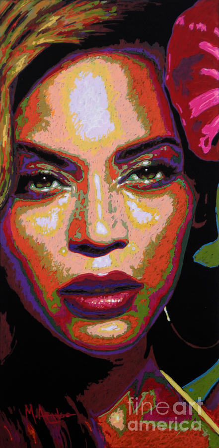 Jay Z Painting - Beyonce by Maria Arango