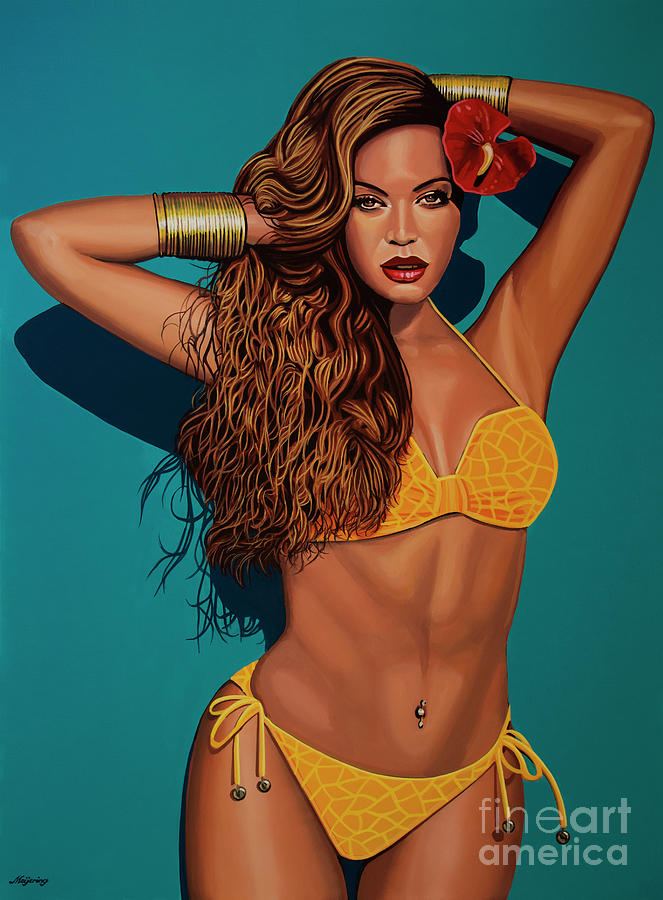Beyonce 2 Painting by Paul Meijering
