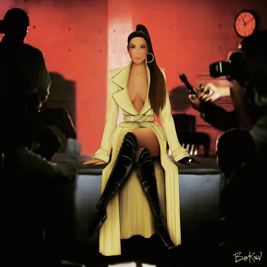 Beyonce Digital Art - Beyonce - Ring The Alarm 2 by Bo Kev