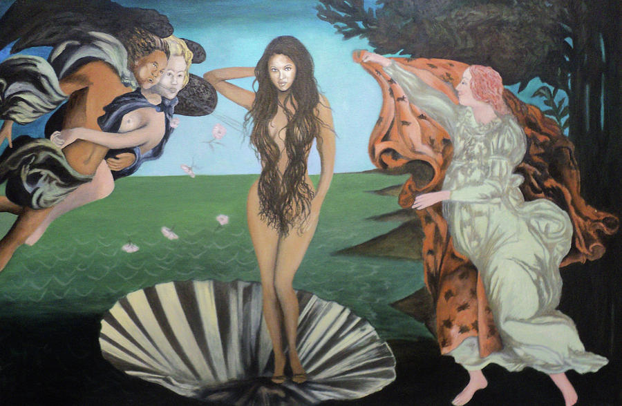 Beyonce - The Birth of Venus Painting by Angelo Thomas