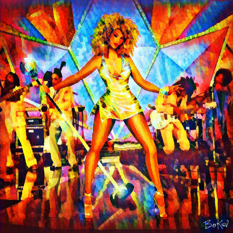 Beyonce - Work It Out 1 - RMX Digital Art by Bo Kev