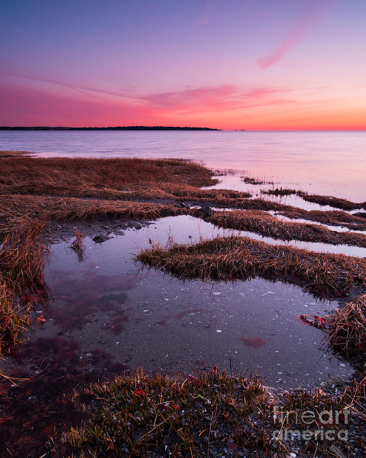 Beyond Greenwich Point - Tide Pools on Long Island Sound Photograph by JG Coleman