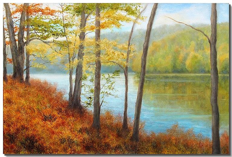 Fall Foliage Painting - Beyond III by Liron Sissman Fall Foliage Painting - Beyond III by Liron Sissman