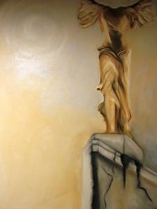Earth Tones Painting - Beyond Nike Of Samothrace by Michael Magee Earth Tones Painting - Beyond Nike Of Samothrace by Michael Magee