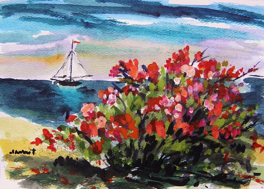 Beyond Sea Roses Painting by John Williams