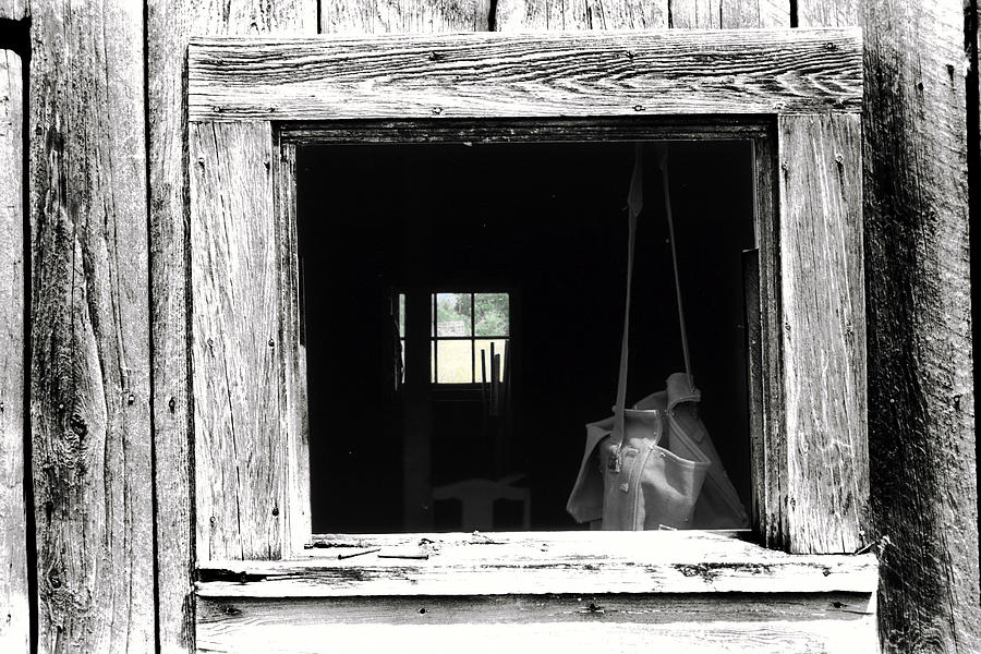 Beyond The Barn Window Photograph by Steven Dunn