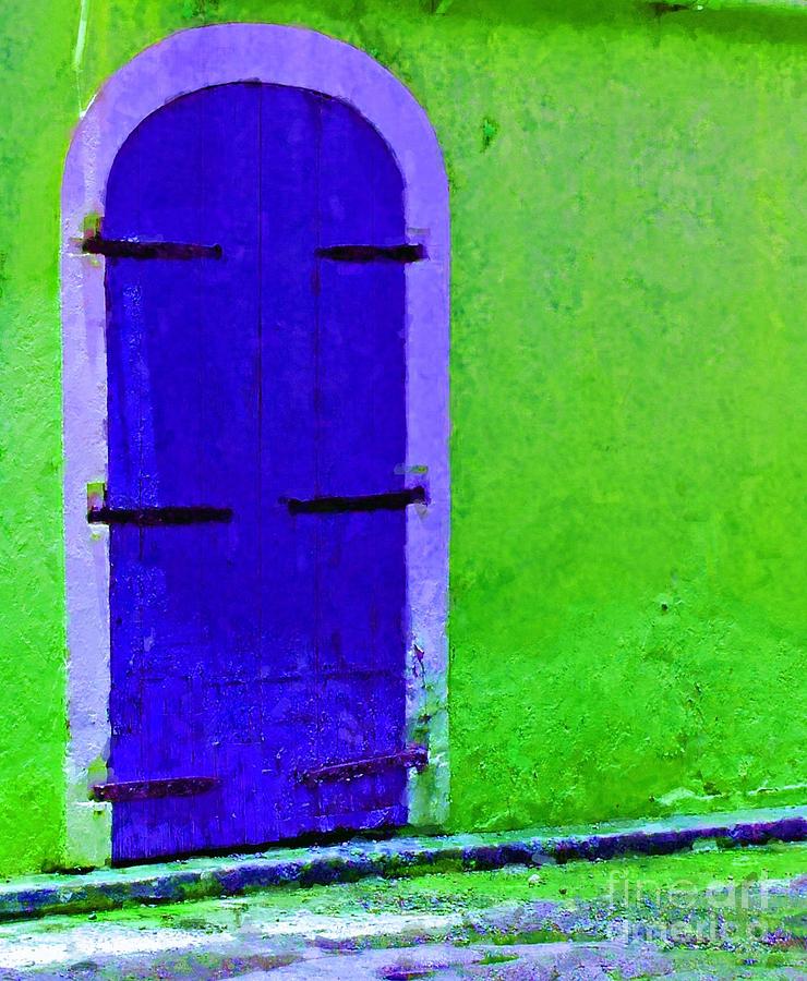 Architecture Photograph - Beyond the Blue Door by Debbi Granruth