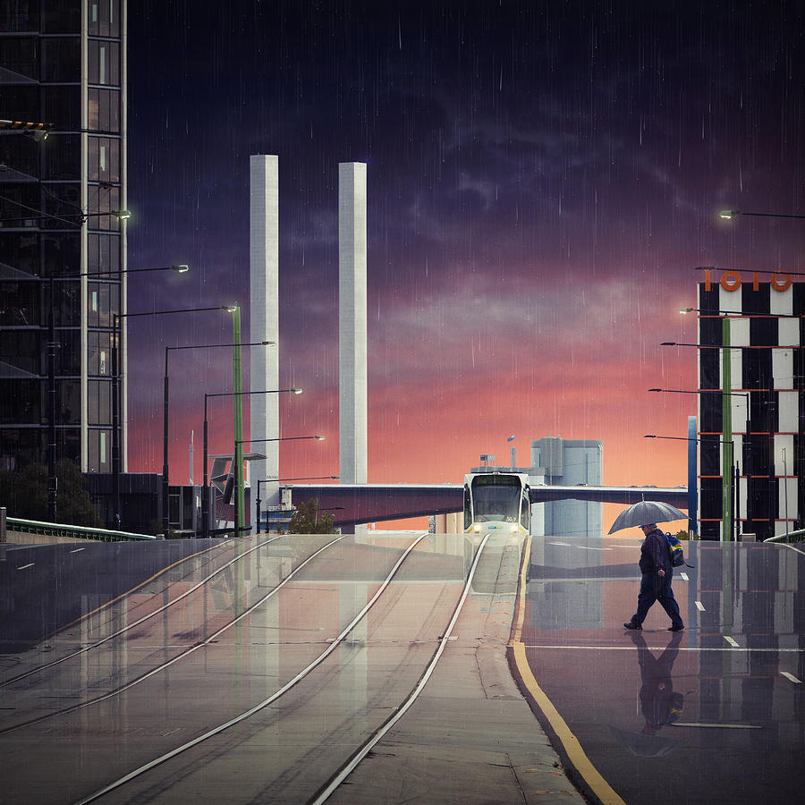 Transportation Photograph - Beyond The Bolte by Adrian Donoghue