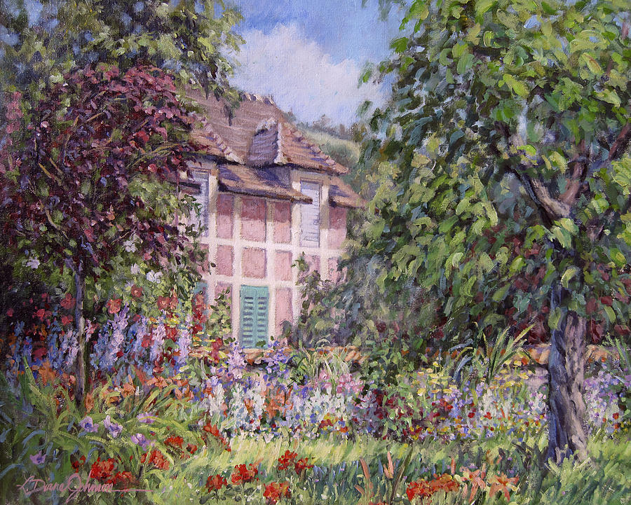 Beyond The Garden Painting by L Diane Johnson