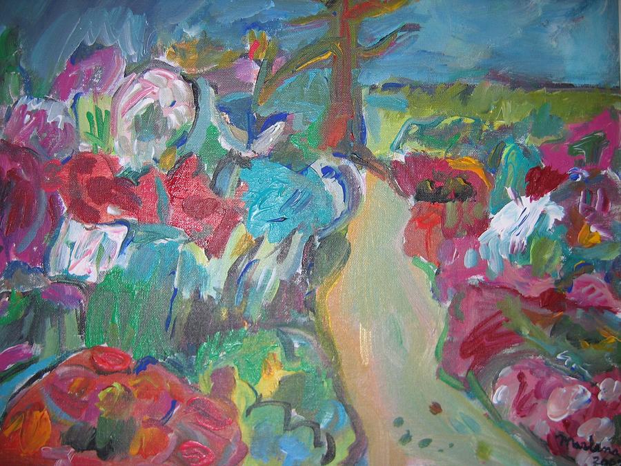 Beyond the Garden Painting by Marlene Robbins