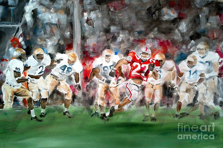 Football Painting - Beyond the Irish by William Smith